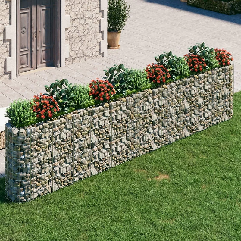 Acquista Gabbione con Letto Rialzato in Acciaio Zincato 470x50x100 cm con riferimento GHV-152037 della ditta GARDENHOME