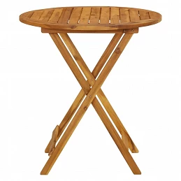 Acquista Tavolo da Giardino Pieghevole 70 cm in Massello di Acacia con riferimento GHV-313596 della ditta GARDENHOME