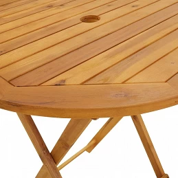 Acquista Tavolo da Giardino Pieghevole 70 cm in Massello di Acacia con riferimento GHV-313596 della ditta GARDENHOME