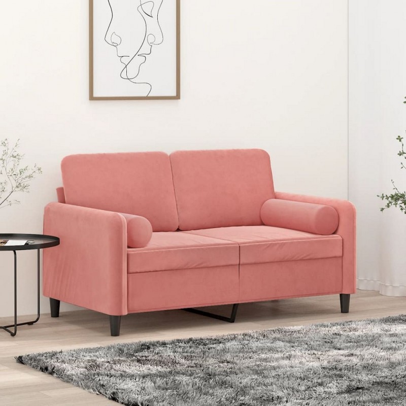 Acquista Cuscini Decorativi 2 pz Rosa Ø15x50 cm in Velluto con riferimento GHV-349512 della ditta GARDENHOME