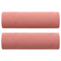 Acquista Cuscini Decorativi 2 pz Rosa Ø15x50 cm in Velluto con riferimento GHV-349512 della ditta GARDENHOME