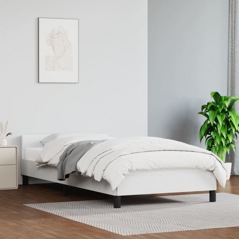 Acquista Giroletto con Testiera Bianco 100x200 cm in Similpelle con riferimento GHV-347484 della ditta GARDENHOME