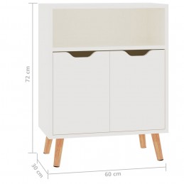 Acquista Credenza Bianco Lucido 60x30x72 cm in Truciolato con riferimento GHV-326828 della ditta GARDENHOME