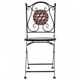 Acquista Sedie da Bistrò con Mosaico 2 pz Marroni in Ceramica con riferimento GHV-46714 della ditta GARDENHOME