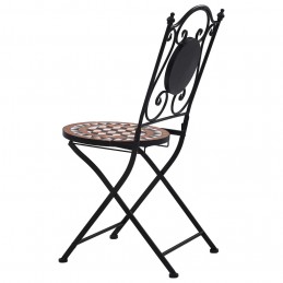 Acquista Sedie da Bistrò con Mosaico 2 pz Marroni in Ceramica con riferimento GHV-46714 della ditta GARDENHOME