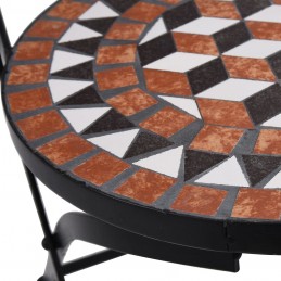 Acquista Sedie da Bistrò con Mosaico 2 pz Marroni in Ceramica con riferimento GHV-46714 della ditta GARDENHOME