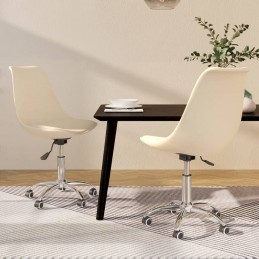 Acquista Sedie da Pranzo Girevoli 2 pz Crema in Tessuto con riferimento GHV-338359 della ditta GARDENHOME