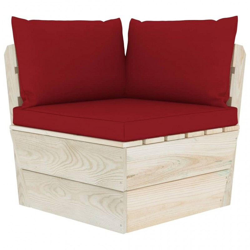 Acquista Cuscini per Divano Pallet 3 pz Rosso Vino in Tessuto con riferimento GHV-315073 della ditta GARDENHOME