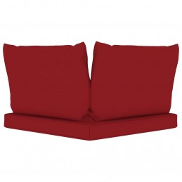 Acquista Cuscini per Divano Pallet 3 pz Rosso Vino in Tessuto con riferimento GHV-315073 della ditta GARDENHOME