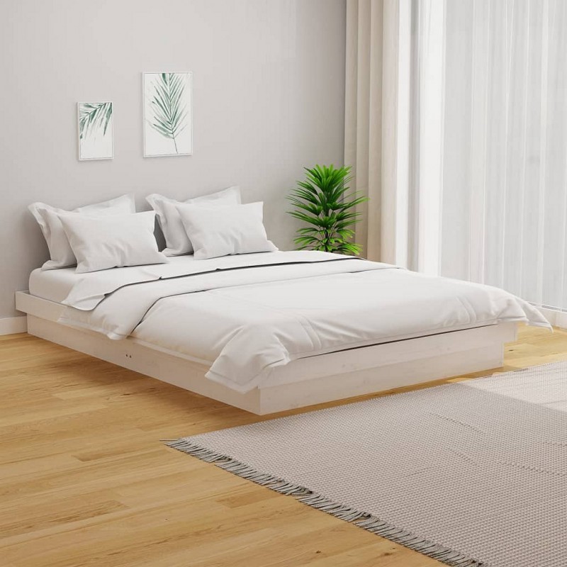 Acquista Giroletto Bianco in Legno Massello 150x200 cm 5FT King Size con riferimento GHV-819913 della ditta GARDENHOME