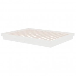 Acquista Giroletto Bianco in Legno Massello 150x200 cm 5FT King Size con riferimento GHV-819913 della ditta GARDENHOME