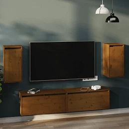 Acquista Pensili Marrone Miele 2pz 30x30x60 cm in Legno Massello di Pino con riferimento GHV-813492 della ditta GARDENHOME