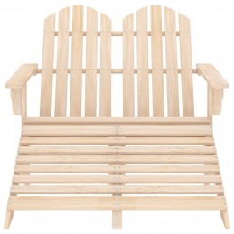 Acquista Sedia 2 Posti Adirondack con Ottomana in Abete Massello con riferimento GHV-315912 della ditta GARDENHOME