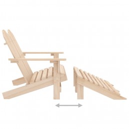 Acquista Sedia 2 Posti Adirondack con Ottomana in Abete Massello con riferimento GHV-315912 della ditta GARDENHOME