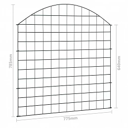Acquista Set Recinzione da Giardino ad Arco 77,5x78,5 cm Verde con riferimento GHV-146103 della ditta GARDENHOME