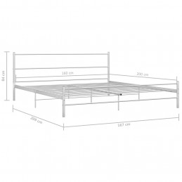 Acquista Giroletto Bianco in Metallo 160x200 cm con riferimento GHV-284696 della ditta GARDENHOME