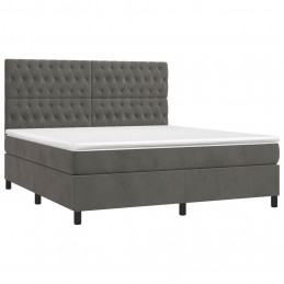 Acquista Letto a Molle con Materasso e LED Grigio Scuro 180x200 cm con riferimento GHV-3136318 della ditta GARDENHOME