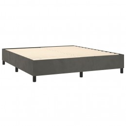 Acquista Giroletto a Molle con Materasso Grigio Scuro 180x200 cm Velluto con riferimento GHV-3138038 della ditta GARDENHOME
