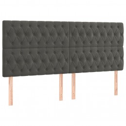 Acquista Giroletto a Molle con Materasso Grigio Scuro 180x200 cm Velluto con riferimento GHV-3138038 della ditta GARDENHOME