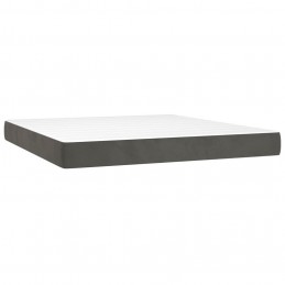 Acquista Giroletto a Molle con Materasso Grigio Scuro 180x200 cm Velluto con riferimento GHV-3138038 della ditta GARDENHOME