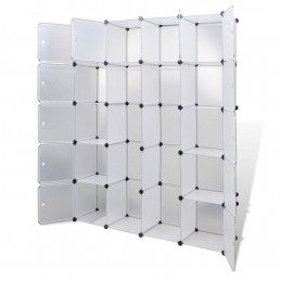 Acquista Armadietto Modulare con 14 Scomparti Bianco 37x146x180,5 cm con riferimento GHV-240500 della ditta GARDENHOME