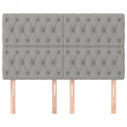 Acquista Testiere 4 pz Grigio Chiaro 72x7x78/88 cm in Tessuto con riferimento GHV-3116666 della ditta GARDENHOME
