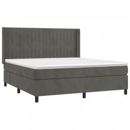 Acquista Letto a Molle con Materasso e LED Grigio Scuro 180x200 cm con riferimento GHV-3139698 della ditta GARDENHOME