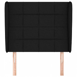 Acquista Testiera ad Orecchio Nera 83x23x118/128 cm in Tessuto con riferimento GHV-3117932 della ditta GARDENHOME