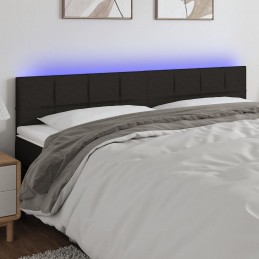 Acquista Testiera a LED Nera 160x5x78/88 cm in Tessuto con riferimento GHV-3121620 della ditta GARDENHOME