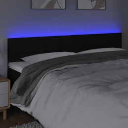 Acquista Testiera a LED Nera 160x5x78/88 cm in Tessuto con riferimento GHV-3121620 della ditta GARDENHOME