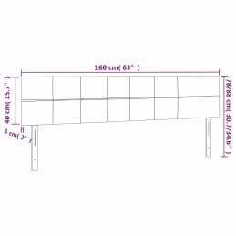 Acquista Testiera a LED Nera 160x5x78/88 cm in Tessuto con riferimento GHV-3121620 della ditta GARDENHOME