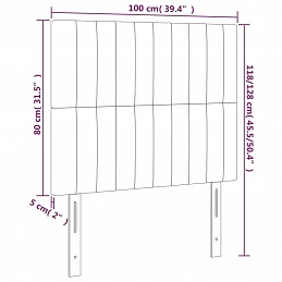 Acquista Testiera a LED Grigio Chiaro 100x5x118/128 cm in Tessuto con riferimento GHV-3122652 della ditta GARDENHOME