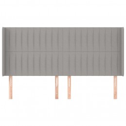 Acquista Testiera ad Orecchio Grigio Chiaro 203x16x118/128 cm in Tessuto con riferimento GHV-3119840 della ditta GARDENHOME