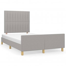 Acquista Giroletto con Testiera Grigio Chiaro 120x200 cm in Tessuto con riferimento GHV-3125203 della ditta GARDENHOME