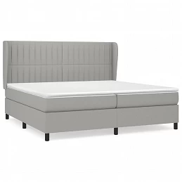 Acquista Giroletto a Molle con Materasso Grigio Chiaro 200x200cm Tessuto con riferimento GHV-3128149 della ditta GARDENHOME