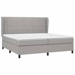 Acquista Giroletto a Molle con Materasso Grigio Chiaro 200x200cm Tessuto con riferimento GHV-3128149 della ditta GARDENHOME