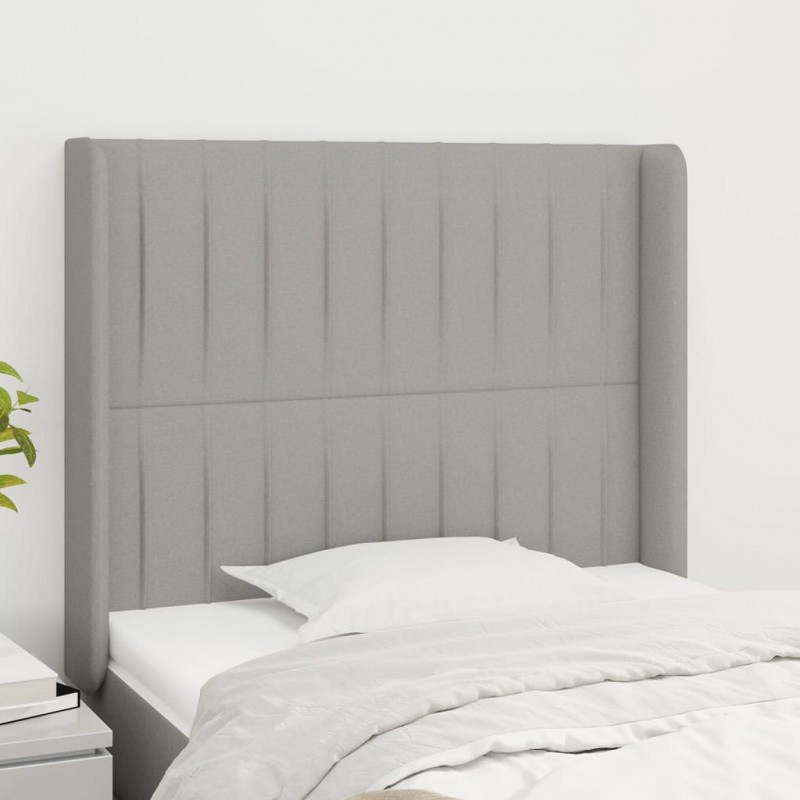 Acquista Testiera ad Orecchio Grigio Chiaro 103x16x118/128 cm in Tessuto con riferimento GHV-3119808 della ditta GARDENHOME