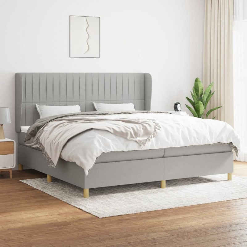 Acquista Giroletto a Molle con Materasso Grigio Chiaro 200x200cm Tessuto con riferimento GHV-3128709 della ditta GARDENHOME