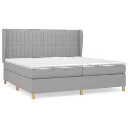 Acquista Giroletto a Molle con Materasso Grigio Chiaro 200x200cm Tessuto con riferimento GHV-3128709 della ditta GARDENHOME