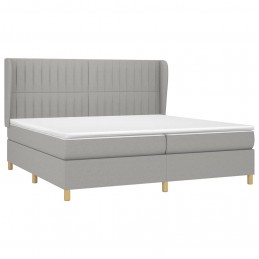 Acquista Giroletto a Molle con Materasso Grigio Chiaro 200x200cm Tessuto con riferimento GHV-3128709 della ditta GARDENHOME