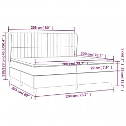 Acquista Giroletto a Molle con Materasso Grigio Chiaro 200x200cm Tessuto con riferimento GHV-3128709 della ditta GARDENHOME
