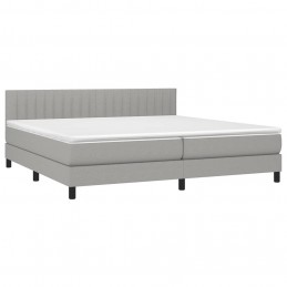 Acquista Giroletto a Molle con Materasso Grigio Chiaro 200x200cm Tessuto con riferimento GHV-3140241 della ditta GARDENHOME
