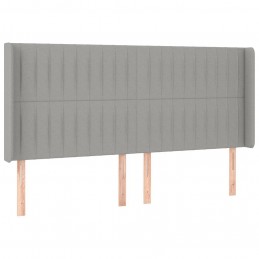 Acquista Testiera a LED Grigio Chiaro 203x16x118/128 cm in Tessuto con riferimento GHV-3124308 della ditta GARDENHOME