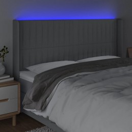 Acquista Testiera a LED Grigio Chiaro 203x16x118/128 cm in Tessuto con riferimento GHV-3124308 della ditta GARDENHOME