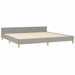 Acquista Giroletto con Testiera Grigio Chiaro 200x200 cm in Tessuto con riferimento GHV-3125243 della ditta GARDENHOME