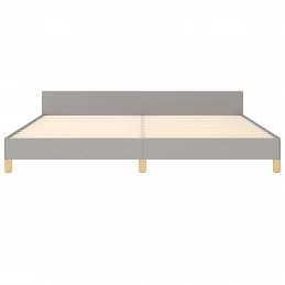 Acquista Giroletto con Testiera Grigio Chiaro 200x200 cm in Tessuto con riferimento GHV-3125243 della ditta GARDENHOME