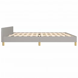 Acquista Giroletto con Testiera Grigio Chiaro 200x200 cm in Tessuto con riferimento GHV-3125243 della ditta GARDENHOME