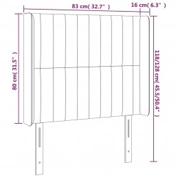 Acquista Testiera a LED Grigio Chiaro 83x16x118/128 cm in Tessuto con riferimento GHV-3124260 della ditta GARDENHOME