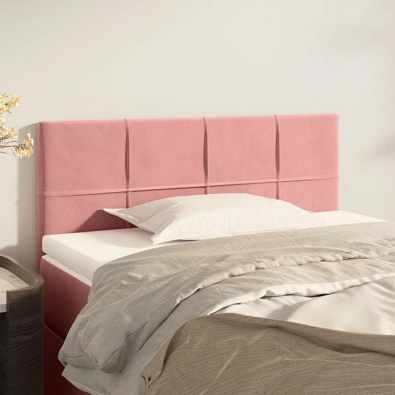 Acquista Testiera Rosa 80x5x78/88 cm in Velluto con riferimento GHV-346017 della ditta GARDENHOME