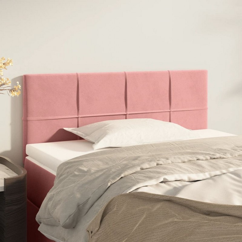Acquista Testiera Rosa 100x5x78/88 cm in Velluto con riferimento GHV-346045 della ditta GARDENHOME